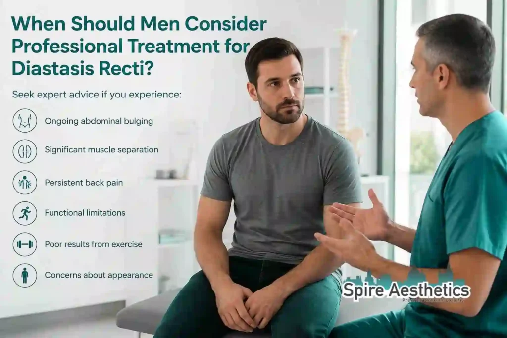When Should Men Consider Professional Treatment for Diastasis Recti Oxted?